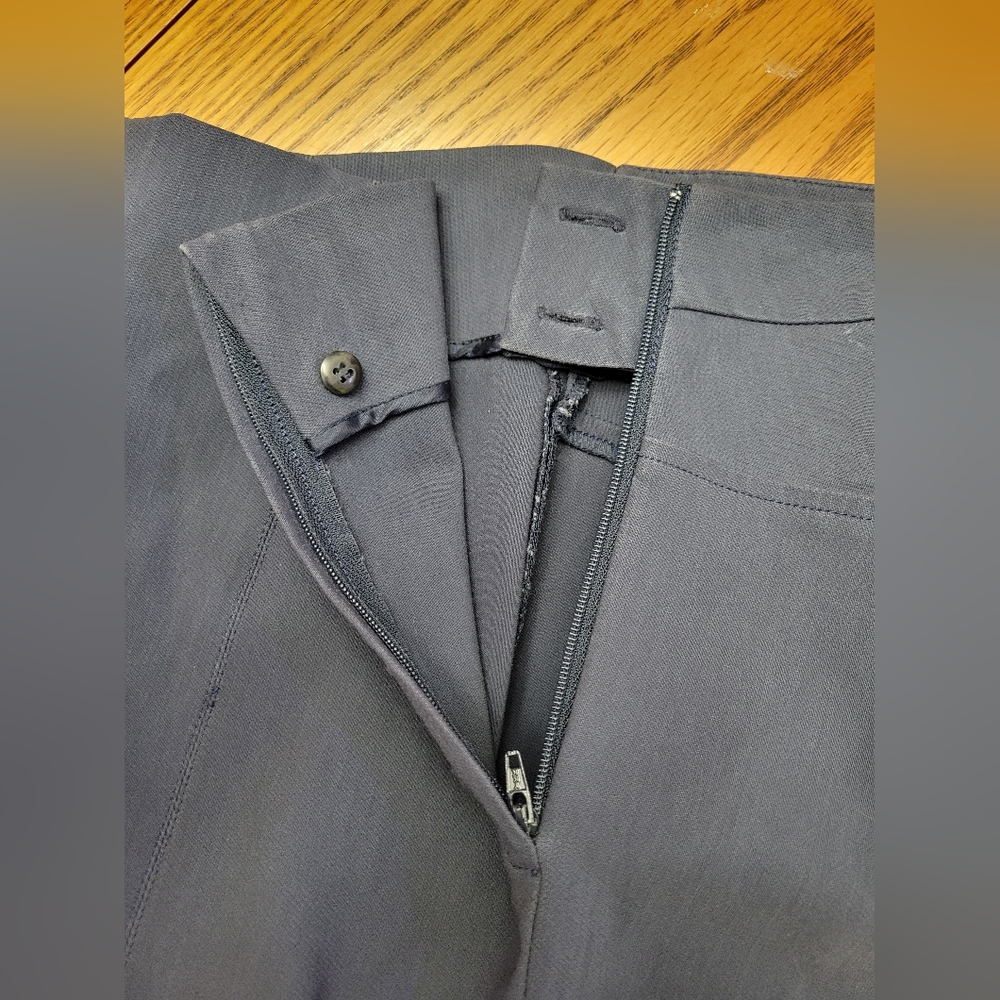 M.M. LaFleur Foster Cigarette Dress Pant in Monsoon (Blue-Gray) Size 0P Trouser - Picture 6 of 13
